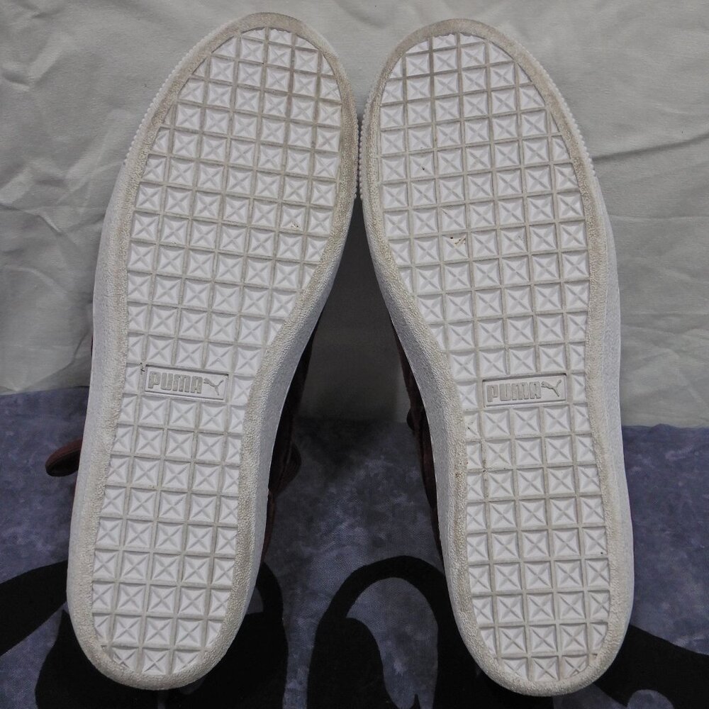 Red Velvet Puma Platform Sneakers - Picture 9 of 13